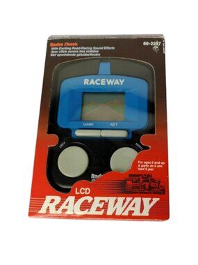 Radio Shack Raceway Handheld Electronic Game 1990 in Box Tested Working Vintage